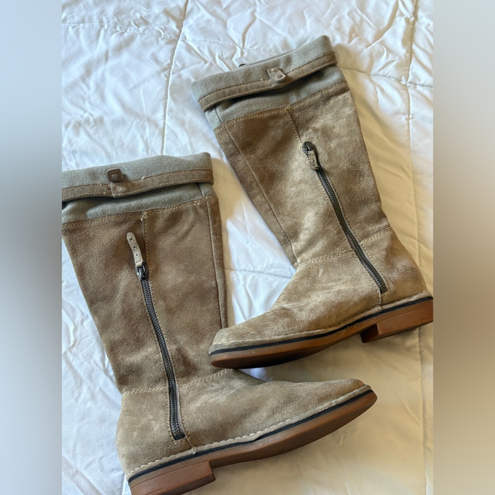 Hush Puppies Tan Heeled Boots